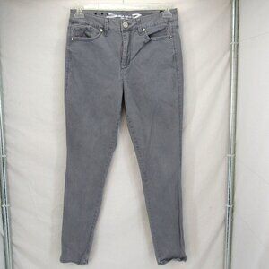 Seven 7 Skin-Fit Denim Skinny Leg Stretch Gray Jeans Women's Size 12